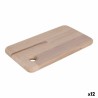 Tabla de cortar Quttin Quttin Marru00f3n Madera 27 x 15 cm (12 Unidades)