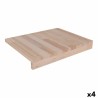 Tabla de cortar Quttin Quttin Marru00f3n Madera 45 x 35 cm (4 Unidades)