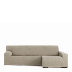 Funda para chaise longue de brazo largo derecho Eysa TROYA Marrón claro 170 x 110 x 310 cm