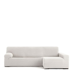 Funda para chaise longue de brazo largo derecho Eysa JAZ Blanco 180 x 120 x 360 cm