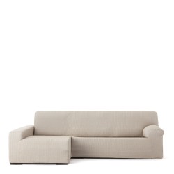 Funda para chaise longue de brazo largo izquierdo Eysa JAZ Beige 180 x 120 x 360 cm