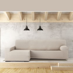 Funda para chaise longue de brazo largo izquierdo Eysa JAZ Beige 180 x 120 x 360 cm