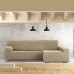 Funda para chaise longue de brazo largo derecho Eysa JAZ Beige 180 x 120 x 360 cm