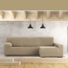 Funda para chaise longue de brazo largo derecho Eysa JAZ Beige 180 x 120 x 360 cm