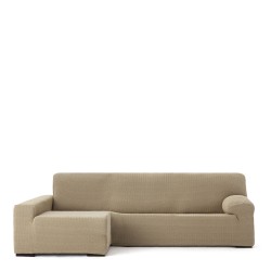 Funda para chaise longue de brazo largo izquierdo Eysa JAZ Beige 180 x 120 x 360 cm