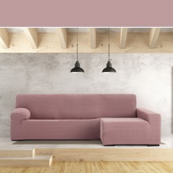 Funda para chaise longue de brazo largo derecho Eysa JAZ Rosa 180 x 120 x 360 cm