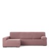 Funda para chaise longue de brazo largo izquierdo Eysa JAZ Rosa 180 x 120 x 360 cm