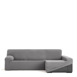 Funda para chaise longue de brazo largo derecho Eysa JAZ Gris 180 x 120 x 360 cm