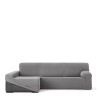 Funda para chaise longue de brazo largo izquierdo Eysa JAZ Gris 180 x 120 x 360 cm