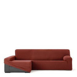 Funda para chaise longue de brazo largo izquierdo Eysa JAZ Rojo Oscuro 180 x 120 x 360 cm