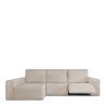 Funda para chaise longue de brazo largo izquierdo Eysa JAZ Beige 180 x 120 x 360 cm