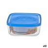 Fiambrera Borgonovo 6277815 Azul 960 ml 15 x 15 x 6,2 cm (12 Unidades) (u00d8 15 cm)