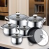 Bateru00eda de Cocina Royalty Line 1232 Acero 12 Piezas