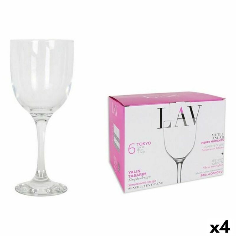 Set de Copas LAV Tokyo (6 Piezas) (4 Unidades) (365 ml)