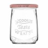 Tarro de Cristal Transparente Inde Tasty 550 ml Con Tapa (12 Unidades)