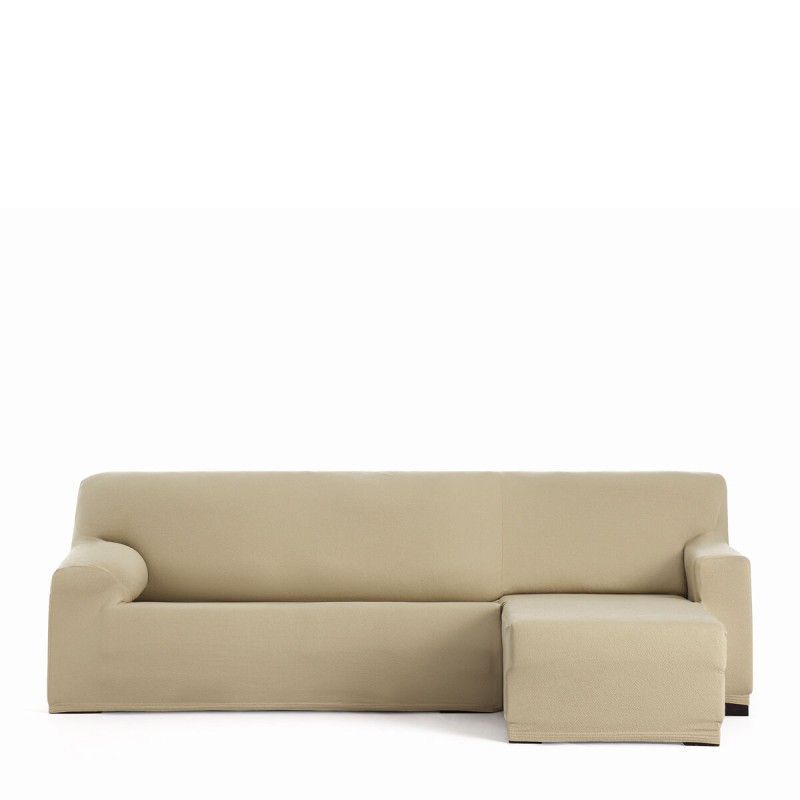 Funda para chaise longue de brazo corto derecho Eysa BRONX Beige 110 x 110 x 310 cm