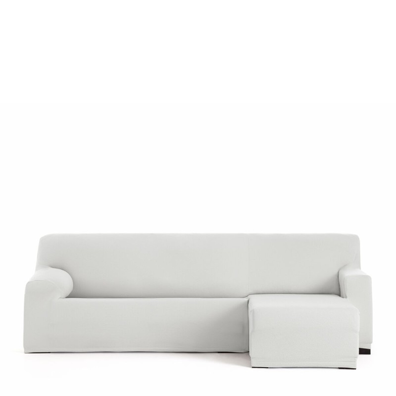 Funda para chaise longue de brazo corto derecho Eysa BRONX Blanco 110 x 110 x 310 cm