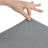 Funda para chaise longue de brazo corto derecho Eysa BRONX Gris 110 x 110 x 310 cm