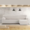 Funda para chaise longue de brazo corto derecho Eysa JAZ Blanco 120 x 120 x 360 cm