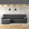 Funda para chaise longue de brazo corto izquierdo Eysa JAZ Gris oscuro 120 x 120 x 360 cm