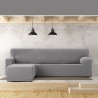 Funda para chaise longue de brazo corto izquierdo Eysa JAZ Gris 120 x 120 x 360 cm