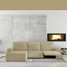 Funda para chaise longue de brazo corto izquierdo Eysa JAZ Beige 120 x 120 x 360 cm