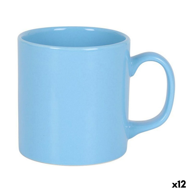 Taza Azul 300 ml Ceru00e1mica (12 Unidades)