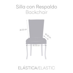 Funda para Silla Eysa TROYA Blanco Cálido 50 x 55 x 50 cm 2 Unidades