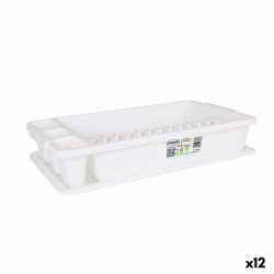 Escurridor para Fregadero Tontarelli Scola Plu00e1stico Blanco 45 x 26 x 8,5 cm (12 Unidades)