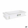 Escurridor para Fregadero Tontarelli Scola Plu00e1stico Blanco 45 x 26 x 8,5 cm (12 Unidades)