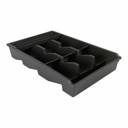 Organizador para Cubiertos Tontarelli Bella plus Negro 43,6 x 28,7 x 7,13 cm (6 Unidades)