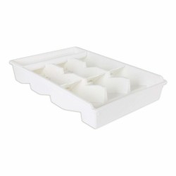 Organizador para Cubiertos Tontarelli Bella plus Blanco 43,6 x 28,7 x 7,13 cm (6 Unidades)