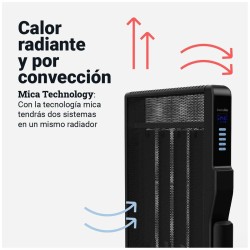 Radiador Universal Blue 4020B UCRM9004 Negro 2000 W