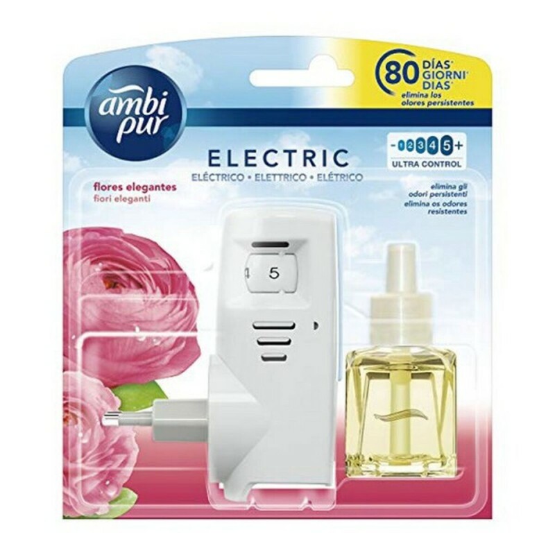 Ambientador Eléctrico y Recambio Elegante Ambi Pur (21,5 ml)