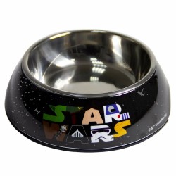 Comedero para Perro Star Wars Melamina 180 ml Negro Metal