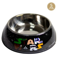 Comedero para Perro Star Wars Melamina 180 ml Negro Metal