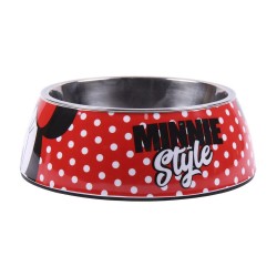 Comedero para Perro Minnie Mouse 760 ml Melamina Metal Multicolor