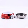 Comedero para Perro Minnie Mouse 760 ml Melamina Metal Multicolor