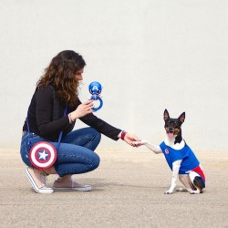 Juguete para perros The Avengers  Azul 100 % poliéster