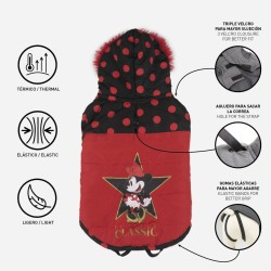 Abrigo para Perro Minnie Mouse Negro Rojo XXS