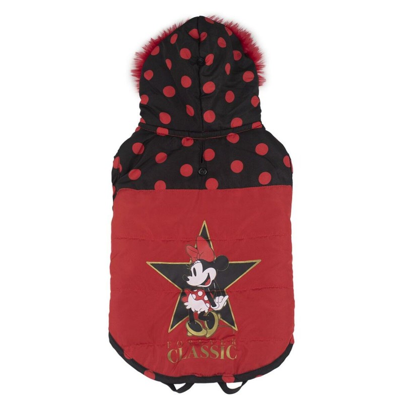 Abrigo para Perro Minnie Mouse Negro Rojo S