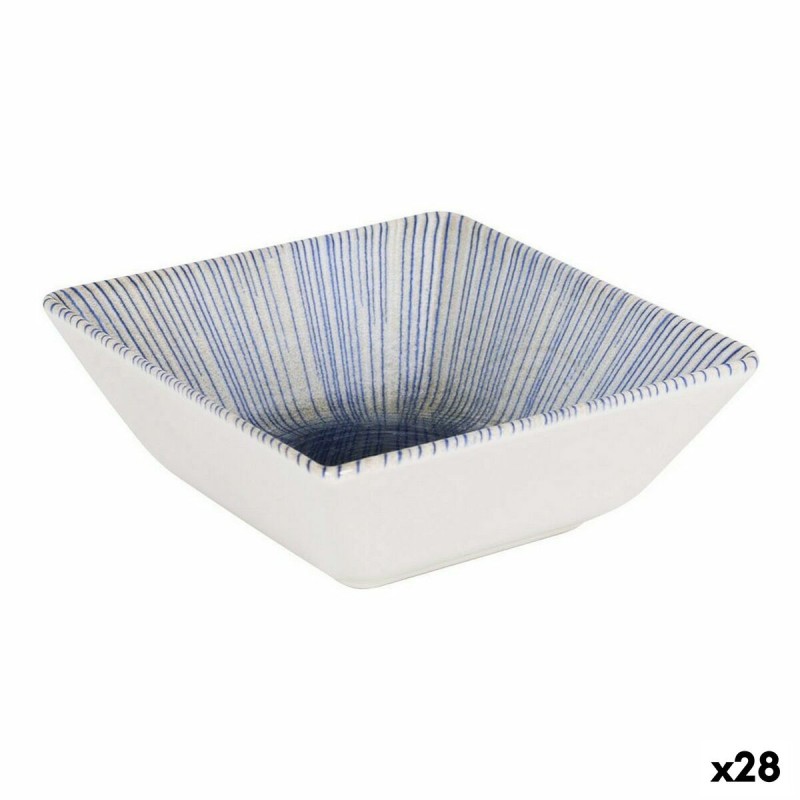 Bol para Aperitivos La Mediterru00e1nea Irys Porcelana 13 x 13 x 5 cm (28 Unidades)