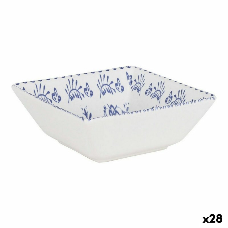 Bol para Aperitivos La Mediterru00e1nea Blur Porcelana 13 x 13 x 5 cm (28 Unidades)