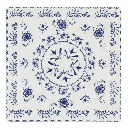 Plato Llano La Mediterru00e1nea Blur Porcelana 24 x 24 x 2 cm (6 Unidades) (24 x 24 x 2 cm)