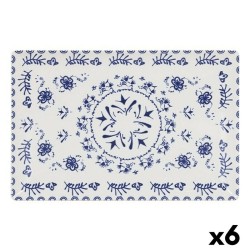 Plato Hondo La Mediterru00e1nea Blur Rectangular 30 x 20 x 2,5 cm (6 Unidades) (30 x 20 cm)