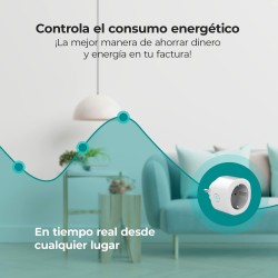 Enchufe Inteligente KSIX Smart Energy Mini WIFI 250V Blanco