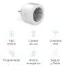 Enchufe Inteligente KSIX Smart Energy Mini WIFI 250V Blanco