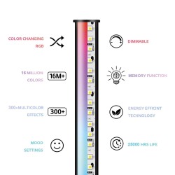 Lámpara de Pie KSIX 12 W (140 cm)