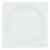 Plato de Postre Inde Zen Porcelana Blanco 18 x 18 x 2,5 cm (6 Unidades)