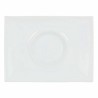 Plato Llano Inde Gourmet Porcelana Blanco 29,5 x 22 x 3 cm (6 Unidades)